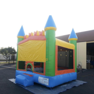 Regular Bounce House Blue, Yellow, Orange